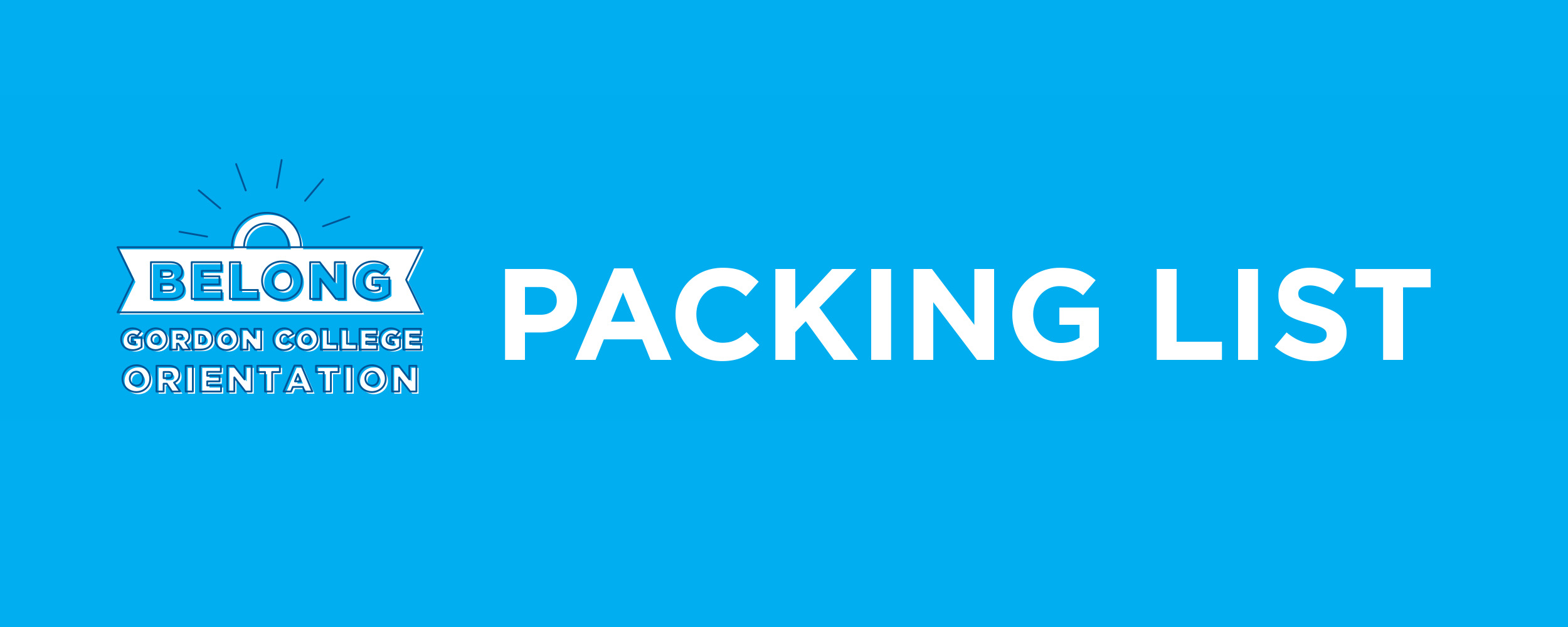 Packing List Graphic 