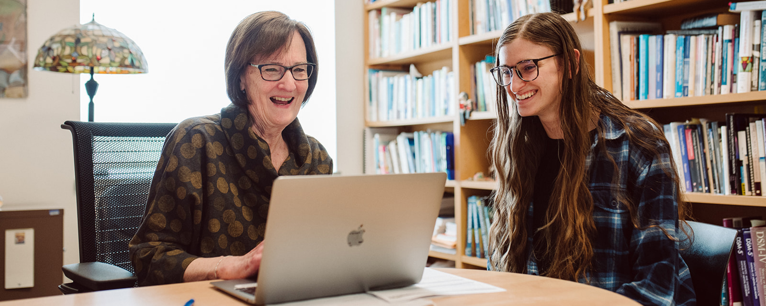 Professor meets with a student