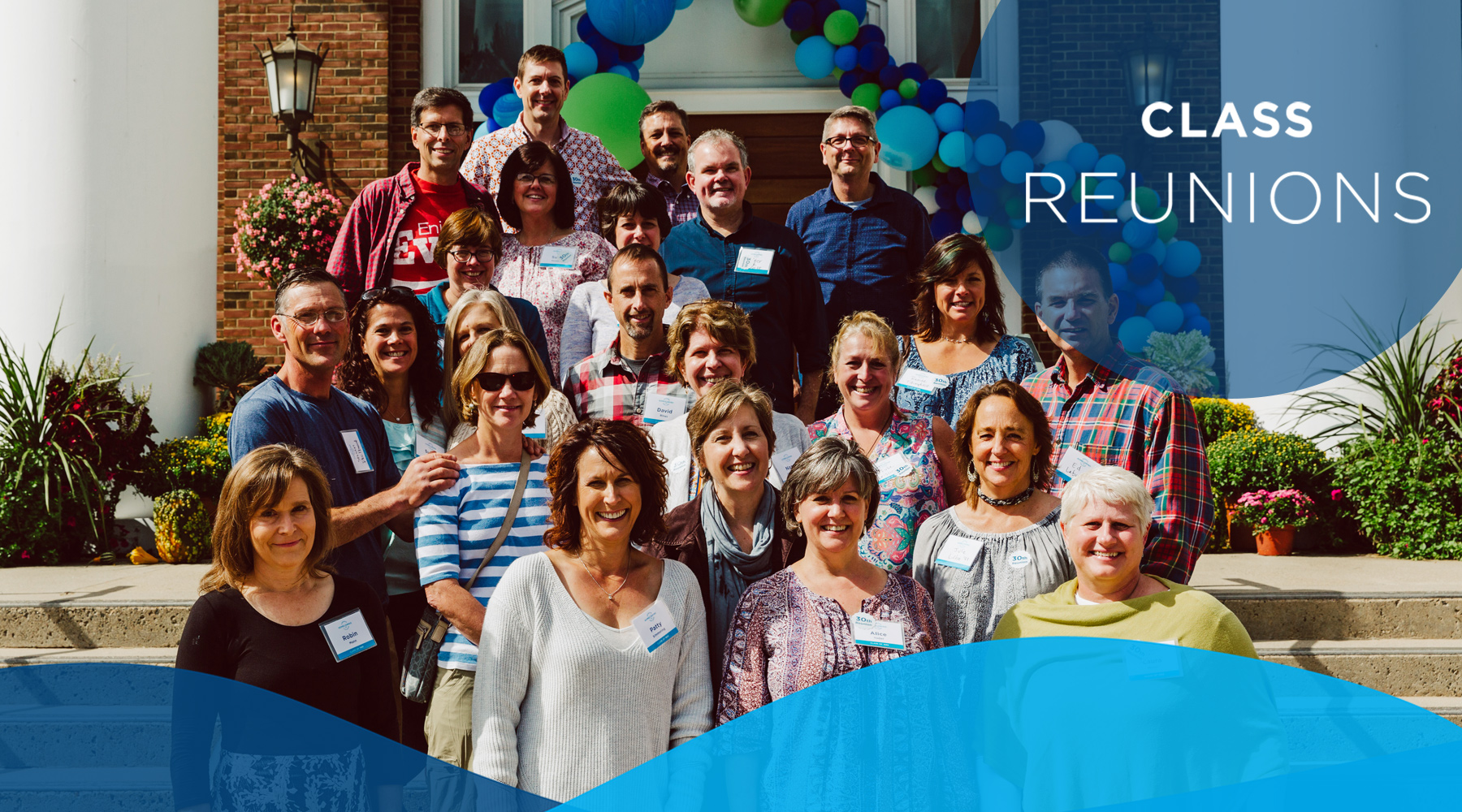 30th reunion group at Homecoming