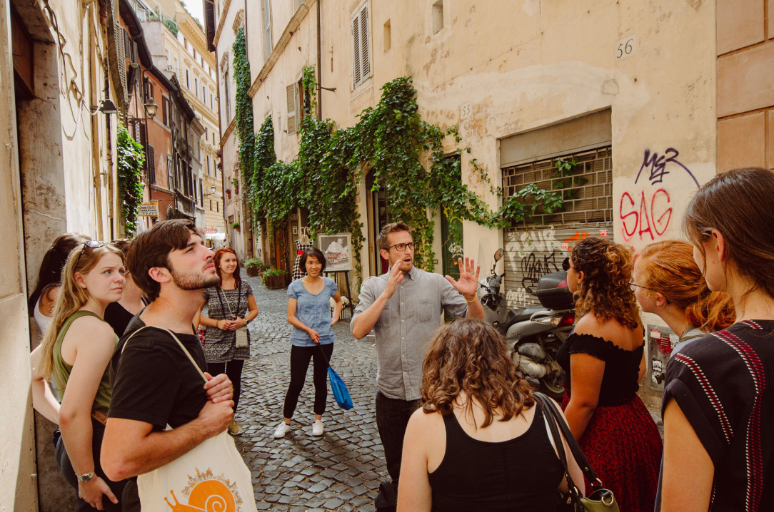 students learning in Orvieto, Italy program